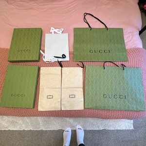 Gucci Scarf Boxes, Dust Bags & Gift Bags (EMPTY)